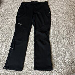 Swix Cross Country Ski Pants Trousers Men's L Black Activewear Softshell